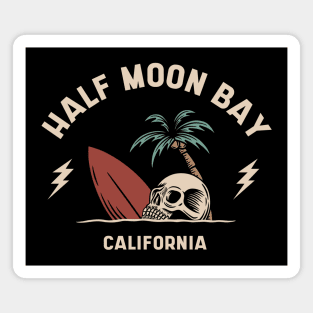 Vintage Surfing Half Moon Bay, California Magnet